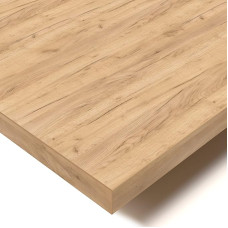 POKAR Table Top 2.5 cm Solid Desk Top Office Table Top for Desk, Dining Table, Golden Craft Oak, 140 x 80 x 2.5 cm