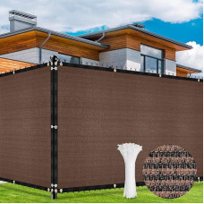 Duerer Privacy Screen Fence, 1.2 x 15.2 m, Garden Fence, Shade Net with Eyelets, 170 g/m² Blockade, UV Protection, Outdoor Wind Protection, Sun Protection, Privacy Screen, Fabric, Backyard, Outdoor,