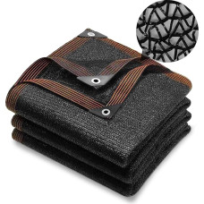 Awning 6 x 6 m, Sun Protection Net, 40% Sun Protection for Patio, Garden, Awning with Eyelets, UV Protection Shade Net, Rectangular Shade Net, Shade Net for Balcony, Pergola, Greenhouse