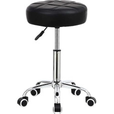 KKTONER Riedanti taburetė, baro taburetė, darbo taburetė, reguliuojamo aukščio, 51-67 cm, pasukama, pagaminta iš dirbtinės odos,