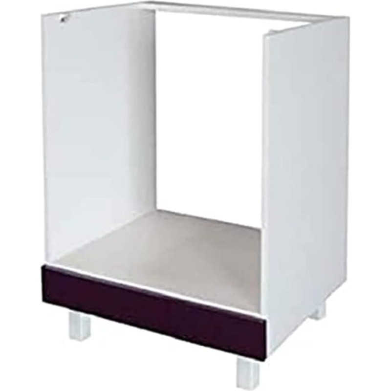 Berlenus CP6BA Kitchen Base Unit 60 cm Oven High-Gloss Aubergine