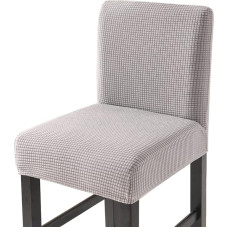 CHNSHOME Baro taburetės kėdžių dangteliai Įtempimo baro kėdžių dangteliai Baro taburetės dangtelis su atlošu 4 komplektas