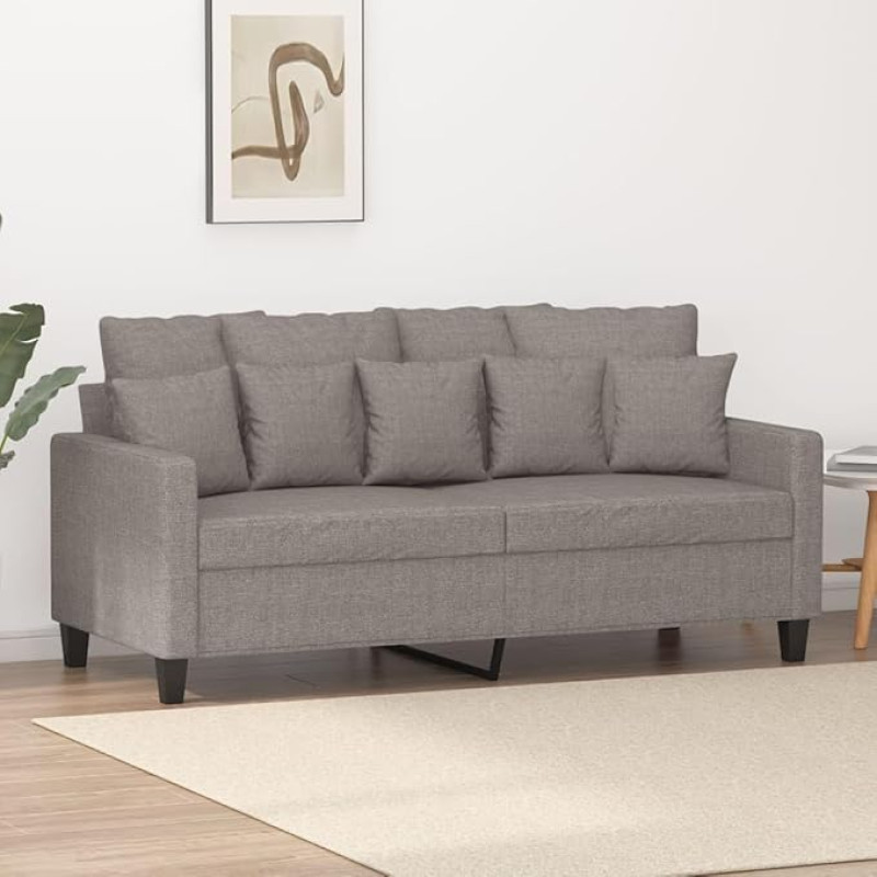 ShGaxin 2-Sitzer-Sofa Taupe 140 cm Stoff, Poilsio sofos, Sofos ir kušetės, Relaxsofa, Couch für Wohnzimmer, 359274