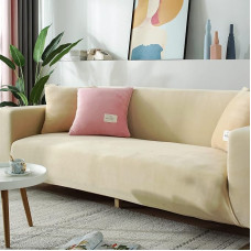 jianyana Velvet Sofa apima 1 2 3 4 sėdimos vietos Stretch Velvet Couch Cover su 1 pagalvėlių dangtelis Universal Fitted Sheet Sofa Slipcovers Gyvenamasis kambarys Šunys Pet Baldų apsauga