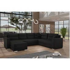 Generisch Kapitono U formos sofos komplektas su miego funkcija Gyvenamasis kraštovaizdis