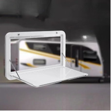 CEDLSF Klappbarer, abschließbarer Klapptisch für Wohnmobile, RV-Klapptisch für Boote, Yachten und Wohnwagen, hängende Klapptische für die Wand für den Außenbereich(Weiß-80 * 45 * 20cm)