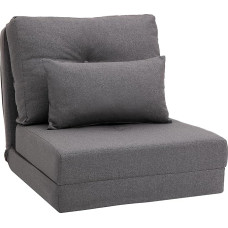 HOMCOM Grindų kėdė, sulankstoma lova 