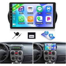8 branduolių 2G + 64G CAMECHO Android 13 automobilinis radijas Citroen Stepwgn/Peugeot Bipper/Fiat Fiorino Qubo 2008-2017 su Navi Carplay Android Car, 10 colių ekranas su Bluetooth DSP RDS Mirror Link + DSP