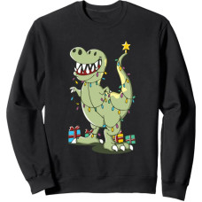 Tree Rex Dinosaurier T-Rex Weihnachtsbaum Dino Tannenbaum Sweatshirt