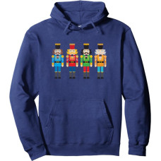 Vintage Christmas Nutcracker Figures Pullover Hoodie