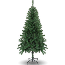 Artificial Christmas Tree 1.5m with Folding Branches, Party Tree with Metal Stand, 500 Branch Tips, Easy Assembly, Christmas Decoration for Office, Living Room and Kitchen