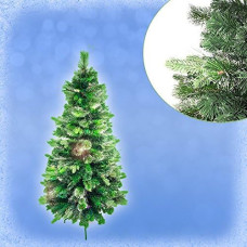 OLYMP Christmas Tree Spruce with Colour-Changing Fibre Optics, 120 cm, Includes Power Adapter and Stand/LED Christmas Tree