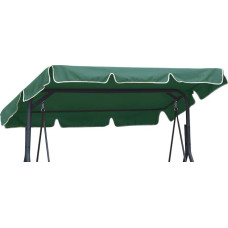 Ferocity Universal Sun Canopy for Hollywood Swing Roof Tarpaulin Approx. 200 x 120 cm for Garden Swing Roof Tarpaulin Replacement Roof Green [101]