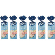 Riso Scotti Le Bio Croccanti Risette Riso e Mais Crispy, Gluten-Free Organic Rice Cake, 150 g, Rice and Corn Rice Waffles, Pack of 6