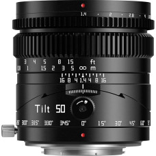 TTArtisan 50 mm F1.4 pakreipiamas fotoaparato objektyvas Viso kadro didelės diafragmos rankinis objektyvas Miniatiūrinis kraštovaizdžio liliputų fotografavimas M43 laikikliui