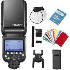 Godox TT685II-C TT685CII Speedlite TTL blykstė 2.4G HSS didelio greičio 1 / 8000s GN60 suderinama su Canon EOS 5D 6D 7D 77D 80D 100D 200D 750D 750D 800D 1300D (GODOX TT685II-C)