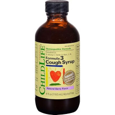 Child Life Essentials Formula #3 Cough Syrup Natural Berry Flavor - 4 oz, pakuotė,...
