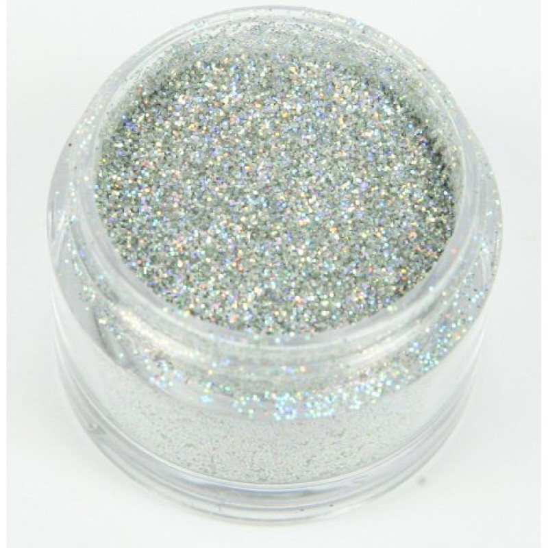 Iridescent Decoration Glitter: Silver Hologram / Holly Cupcakes Decorating Glitter: Silver Hologram