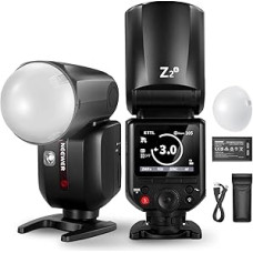 NEEWER Z2-C 2.4G TTL blykstė su apvalia galvute Speedlite, suderinama su 