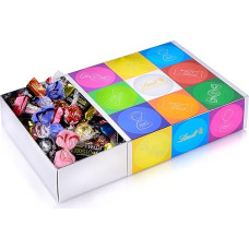 Lindt Chocolate Colourful Mix | 815 g | Box of Lindor Balls, Hello Mini Sticks and Mini Fioretto in Different Varieties | Chocolate Gift | Chocolate Bulk Pack | Chocolate Gift