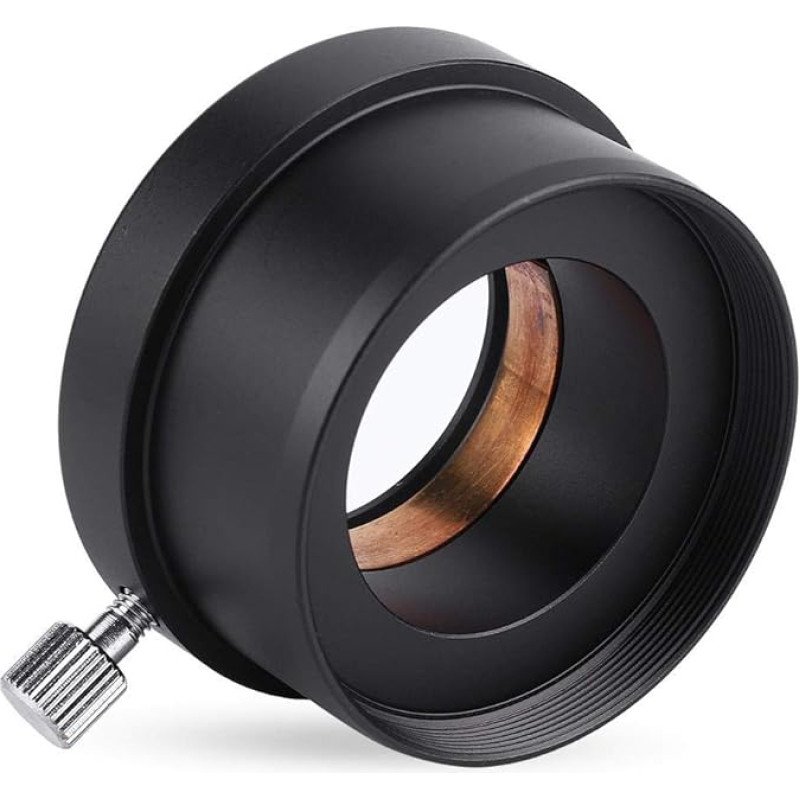 2 colių - 1,25 colio teleskopinio okuliaro laikiklio adapteris priedų adapteris, pagamintas iš juodo metalo, teleskopinių nuotraukų adapteris