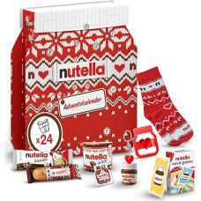 nutella Advent Calendar 2024, a Chocolate Advent Calendar Alternative with 24 Festive Treats and Nutella Mini Gifts for Children and Adults