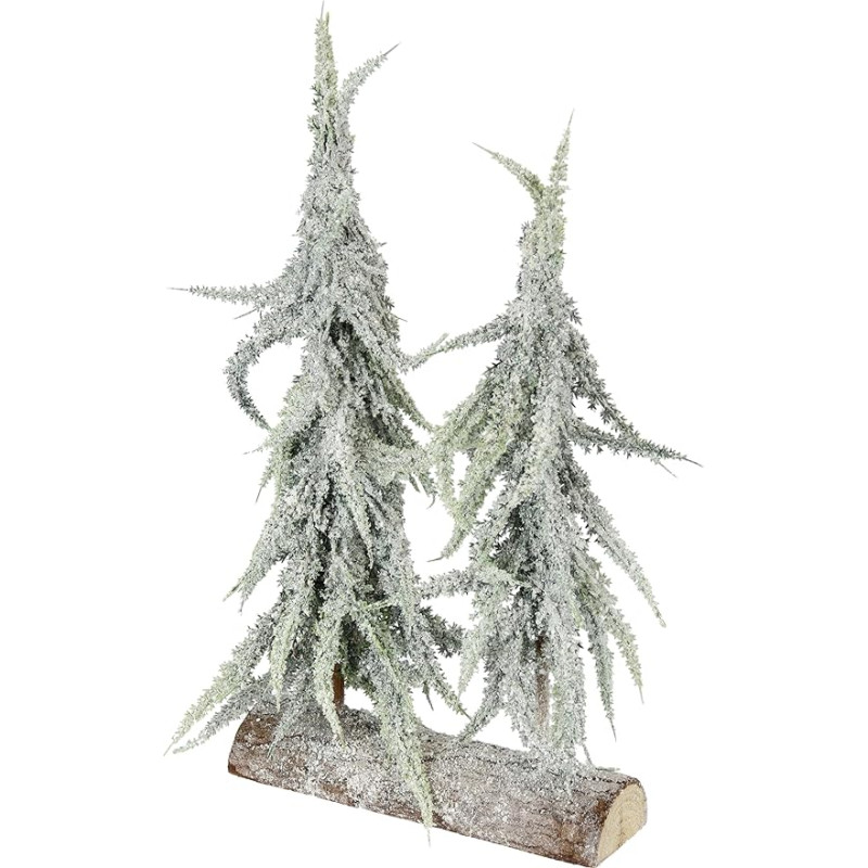 Artificial Mini Christmas Tree Iced and Snowed on Wooden Base Artificial Snow Small Christmas Tree Table Decoration Tree Artificial Fir Small White Christmas Tree Christmas Decoration Artificial Fir