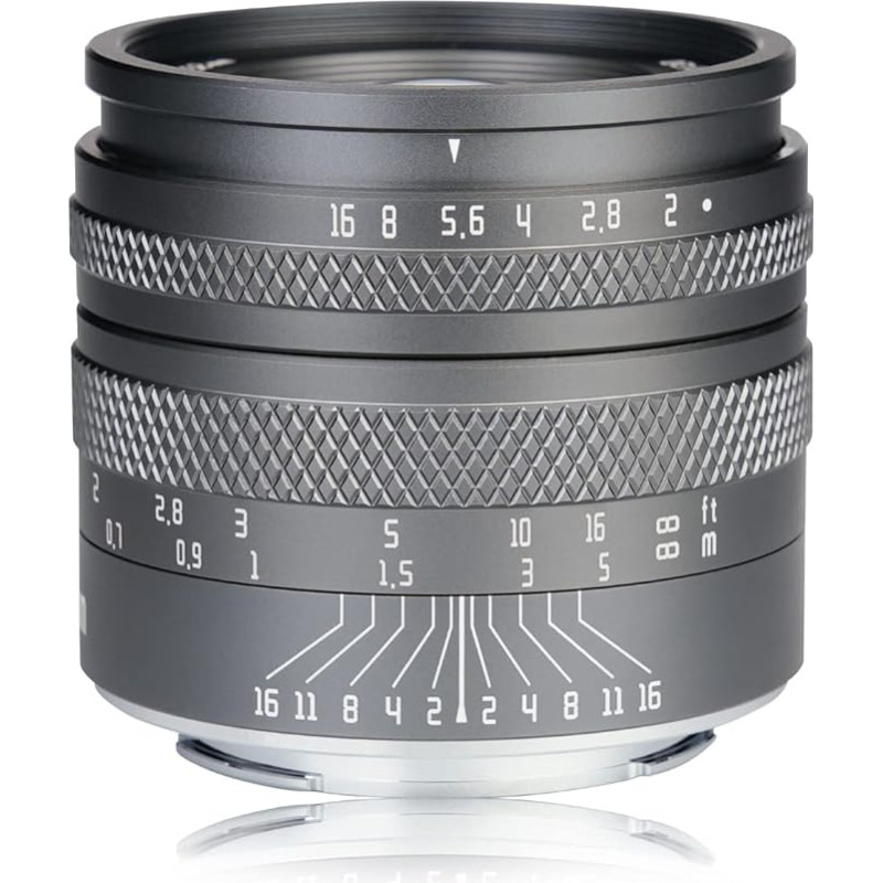 AstrHori 50 mm F2.0 didelės diafragmos pilno kadro objektyvas su rankiniu būdu fiksuotu židinio nuotoliu, su suliejimo efektu ir filtro lizdu, suderinamas su Nikon Z-Mount veidrodiniais fotoaparatais Z50, ZFC, Z5, Z6, Z6Ⅱ, Z7, Z7Ⅱ, Z9 ir kt.