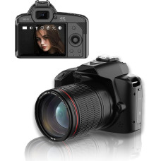 3 colių LCD skaitmeninis fotoaparatas 4K 64MP foto kamera FHD 1080P fotoaparatas Kompaktiškas fotoaparatas Įkraunamas skaitmeninis fotoaparatas paaugliams vaikams studentams suaugusiems Vaizdo kamera su 16X