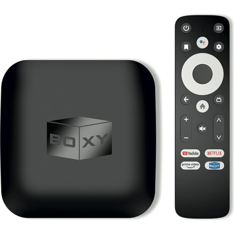 BOXY Android TV 11 Box Streaming Media Player | Dune HD Media Center | Dolby Vision & Atmos | Mini PC | MKV/ISO 4K DV P7 FEL AFR, HDR10+, DTS | Netflix, Prime Video, Disney+, Apple TV+, HBO | Voice