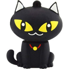 AreTop USB Stick 64 GB USB 2.0 Flash Memory Stick Cat High Speed USB Flash Drive Cartoon (Black)