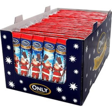 240 x 15 g OYOY Santa Claus Chocolate on a Stick Made of Milk Chocolate, Chocolate Santa on a Stick, Ideal as Christmas Party Gifts, Chocolate Santa Claus Bulk Pack