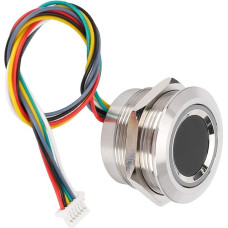 Capacitive Fingerprint Sensor R503 Fingerprint Metal R503 Circular Capacitive Fingerprint Identification Module with 2-Colour Ring Display