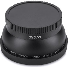 52 mm 0,45X plačiakampio objektyvas su makro dalimi, skirtas fotoaparatui, skaitmeniniam veidrodiniam fotoaparatui, universalus konversijos makro objektyvas