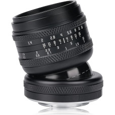 AstrHori 50 mm F1.4 objektyvas su didele diafragma ir rankiniu viso kadro 2-in-1 pakreipimo objektyvo miniatiūrinio modelio efektu, suderinamas su 