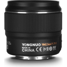 YONGNUO YN42.5 mm F1.7M II plačiakampio objektyvas F1.7 juodas - suderinamas su 