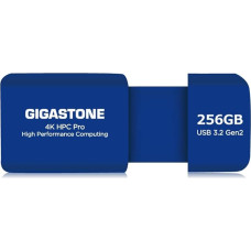 Gigastone Z80 USB atmintinė 3.2 Gen2 256GB R/W 1000/800MB/s HPC didelio našumo skaičiavimai Įtraukiamas dizainas be dangtelio Suderinamas su USB 2.0 / USB 3.0 / USB 3.1 sąsaja