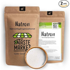 Sodium Powder 2 x 100 g Food Grade Sodium Hydrogen Carbonate E500 Home Remedies for Baking and Cleaning Baking Soda