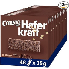 Oat Bar Corny Oat Power Cocoa, Whole Grain & Vegan, 48 x 35 g