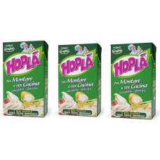 3 x Trevalli Hopla Panna da montare e per cucina cream for cooking, gluten-free, based on vegetable fats, 1000 ml