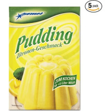 Pack of 5 Comet Pudding Lemon Flavour (5 x 40 g) for Cooking, Pudding Powder Dessert Pudding Dessert