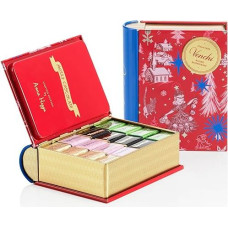 Venchi Christmas Collection - Red Mini Book with Assorted Creamino Chocolates 181g - With IGP Piedmont Hazelnut - Gift Idea - Gluten Free