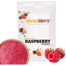 Freeze-Dried Raspberry Powder, 250 g, Freeze-Dried Fruit Powder, Raspberry Powder, Freeze-Dried for Baking, Smoothies & Cereal, 100% Natural Raspberry Powder without Additives