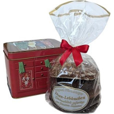Original Nuremberg Elisen Gingerbread - 37% Nut Content - Handmade - in Gift Box Contents: Gingerbread Mixed Pack of 5, 400 g