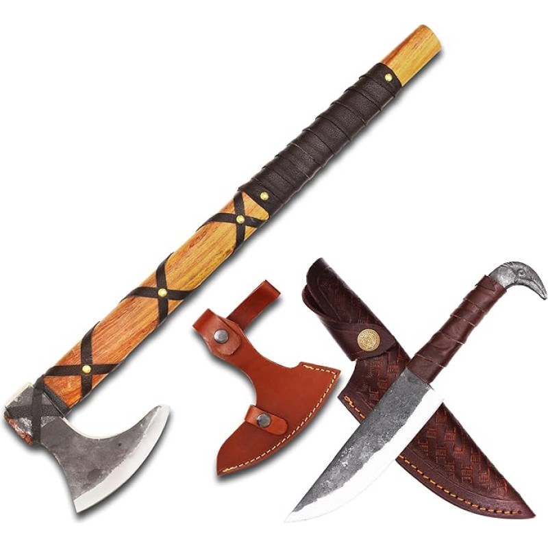 CraftTal 2 in 1 Vikingų kirvis su 