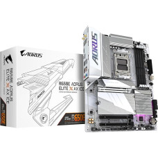 GIGABYTE B650E AORUS Elite X AX Ice pagrindinė plokštė - AMD Ryzen 9000 serijos, 12+2+2 fazių VRM, iki 8000 MHz DDR5 (OC), 1xPCIe 5.0 + 2xPCIe 4.0 M.2, 2,5 GbE LAN, WiFi 6E, USB 3.2 Gen 2