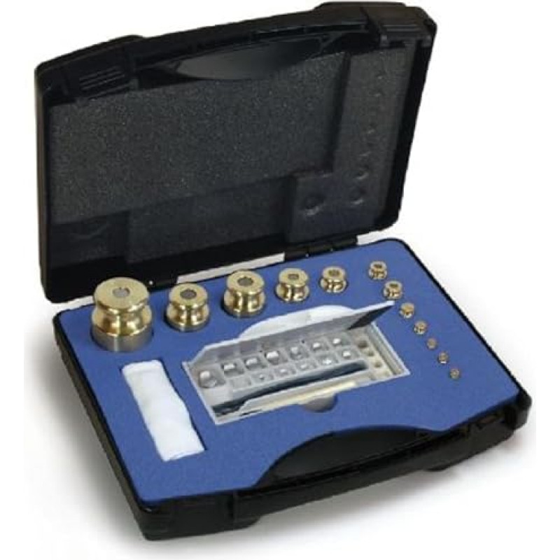 Core – 343 484 – M1 Weight Set 1 MG – 5 kg, Brass Feingedreht, in Plastic Case – 343 484