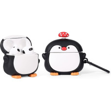 Case for AirPods 3rd Generation Earbuds, XMBYGY Silicone AirPods 3 Charging Case Protective Cover with Cute Cartoon Skin Design Headphones with Keychain