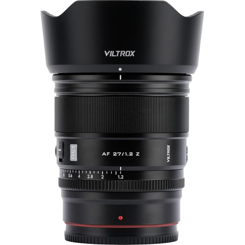 VILTROX 27 mm f/1.2 F1.2 Pro lygio Z montavimo objektyvas Automatinio fokusavimo didelės diafragmos APS-C objektyvas, suderinamas su Nikon Z9 Z8 Z7 Z7 Z6 Z5 Z5 Z50 Z30 ZFC Nikon Z montavimo fotoaparato objektyvu