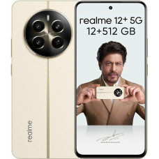 realme 12+ 5G išmanusis telefonas 12 + 512 GB su NFC, dvi SIM kortelės, mikroschemų rinkinys Dimensity 7050 5G, AMOLED ekranas iki 120 Hz, Smart Touch atsparus lietui, SUPERVOOC iki 67 W, smėlio spalvos (be adapterio)